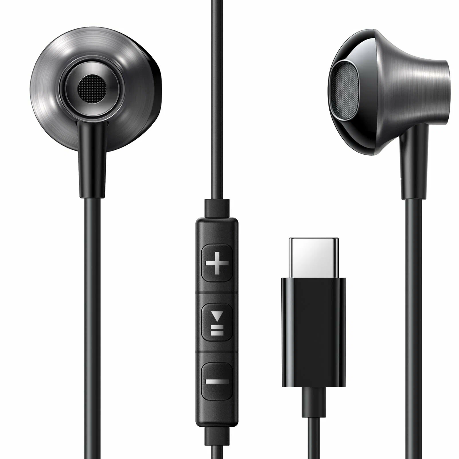 35756 Проводные наушники UGREEN EP106 Wired Earphones Type-C. Цвет: черный
