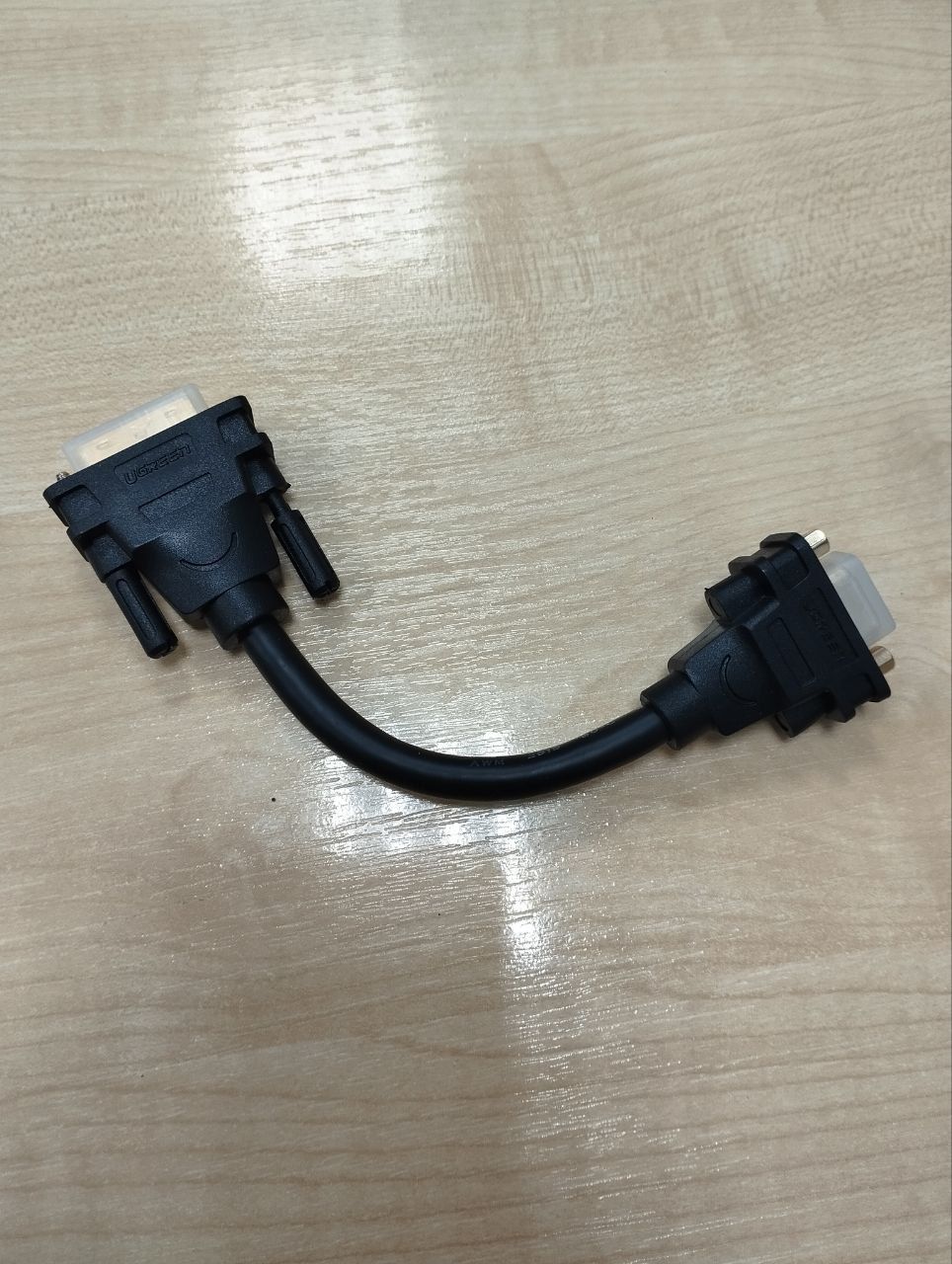 30499 Кабель Ugreen DVI-VGA, 0.15m, Цвет-черный ( Уценка: повреждена упаковка)