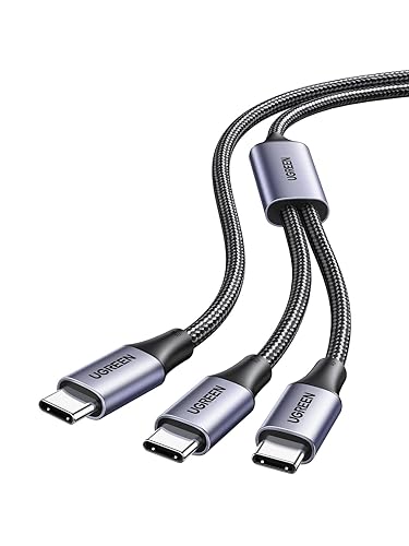 35087 Кабель UGREEN US561 Type C 2.0 Male To Type C 2.0 Male 2-in-1 Charging&Data Cable. Длина: 1,5м. Цвет: черный