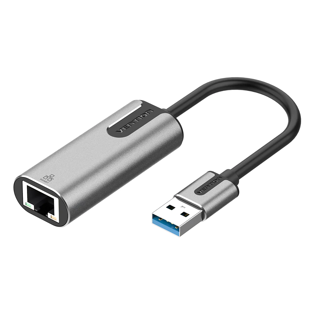 CEWHB Конвертор Vention USB 3.0 - RJ45 Gigabit, длина: 0.15м, цвет: серый