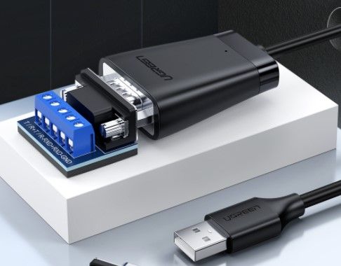 60562 Конвертер UGREEN CM253 USB 2.0 TO RS-422/RS485 adapter Cable, цвет: черный от prem.by 
