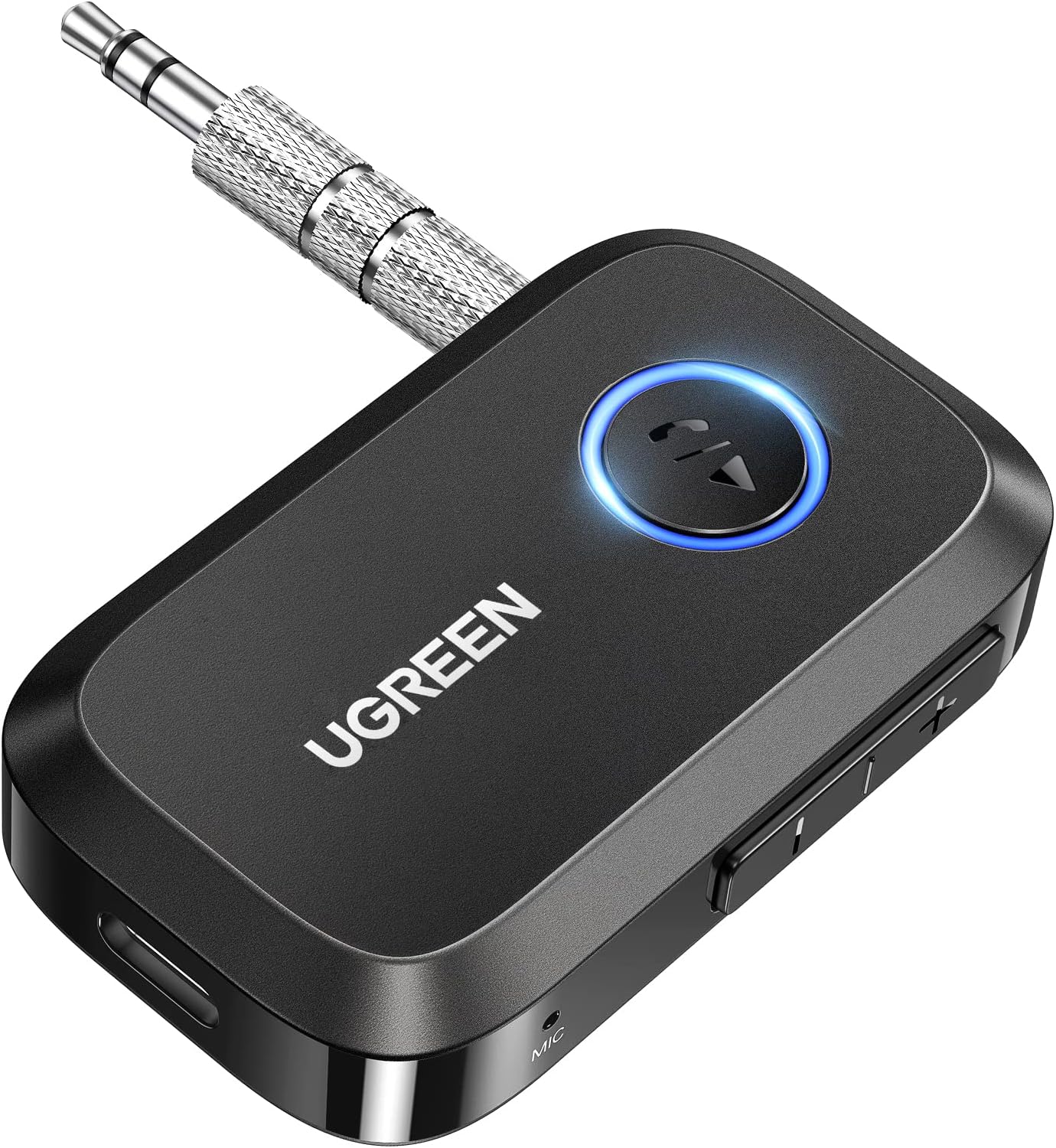 55546 Преобразователь аудиосигнала UGREEN BT509 Bluetooth 6.0 Receiver Audio Adapter. Цвет: черный