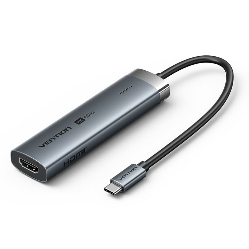TGMHB USB-C to HDMI/USB 3.0*3/USB 3.2 Gen 1 Type-C/PD Docking Station 0.15M Gray Aluminum Alloy Type