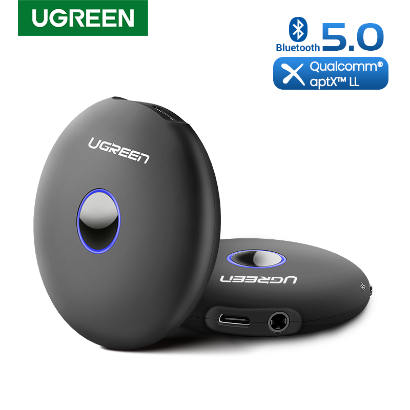 40762 Bluetooth аудио трансмиттер/ресивер 3,5 мм UGREEN CM108 Aptx, цвет - черный от prem.by 