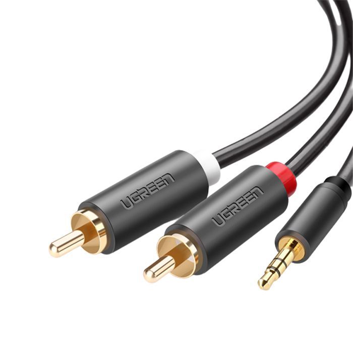 10772 Аудио кабель 3.5mm - 2RCA UGREEN AV102 1м
