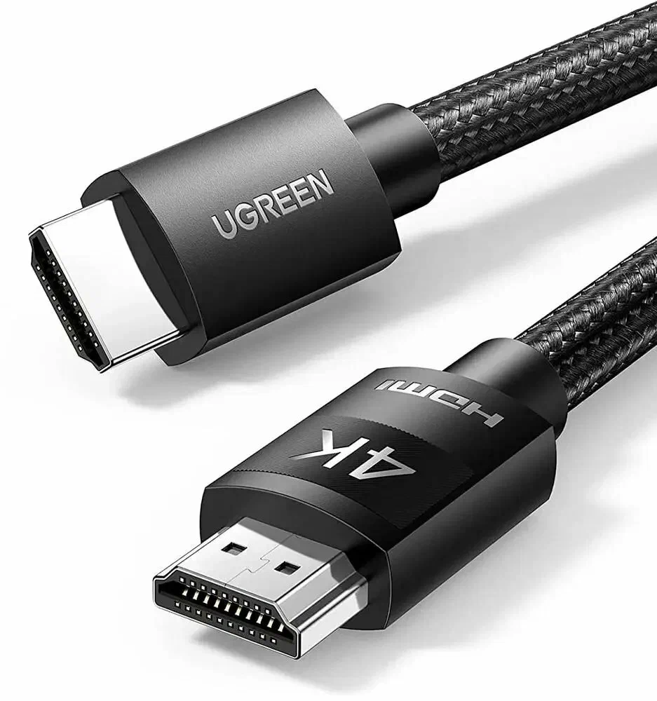 30999 Кабель UGREEN HD119 HDMI v2.0, цвет: черный, 1M