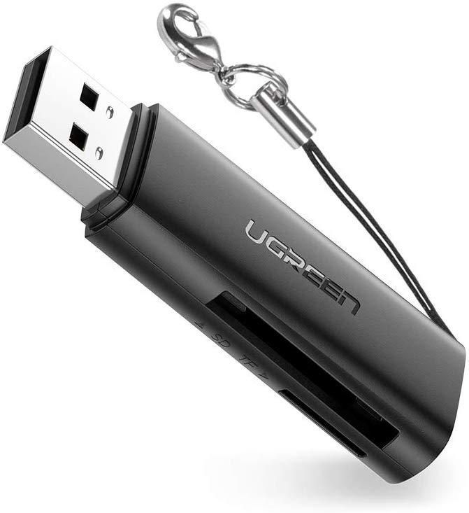 60722 Картридер Ugreen CM264 USB3.0 - SD+MicroSD. Цвет - черный