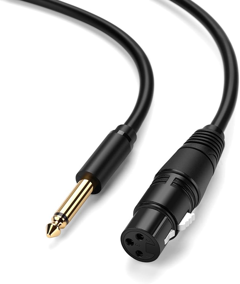 20720 Аудио кабель 6.35mm - XLR UGREEN AV131 цвет - черный, длина 3м.