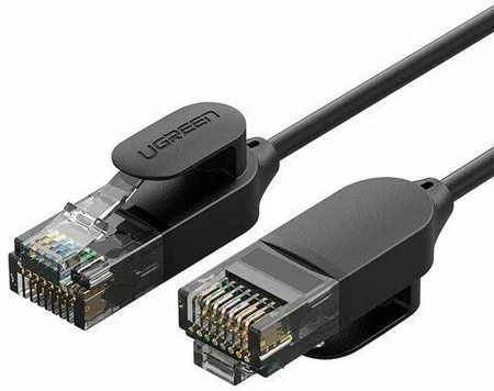 70656 Патч-корд cat 6a UTP Ugreen NW122, 10м , цвет: черный