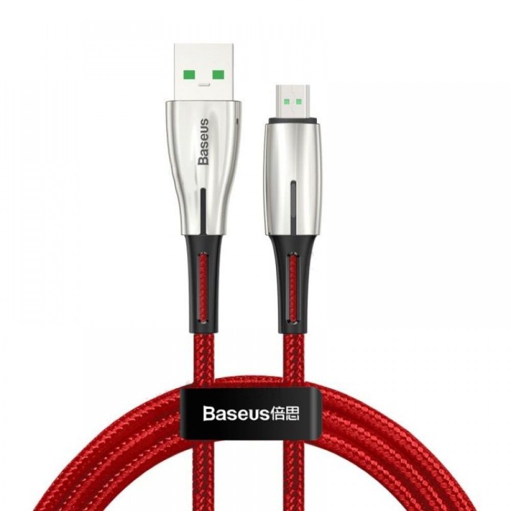 CAMRD-B09 Кабель Baseus Waterdrop USB - Micro-USB 4A, цвет: красный, 1M