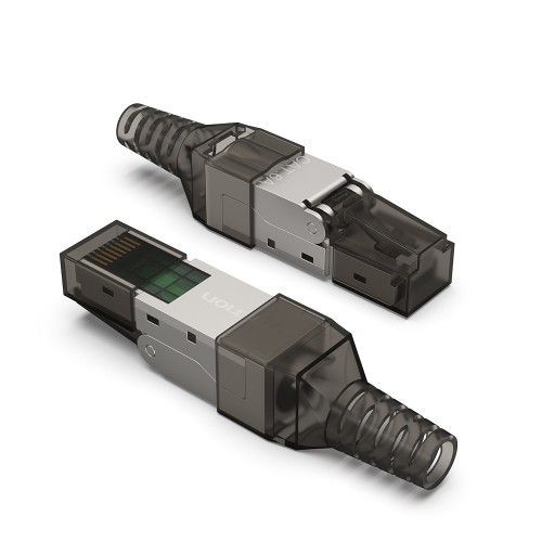 IDIH0 Адаптер Cat.6A FTP Toolless RJ45 Modular Plug Gray PC Boots Type