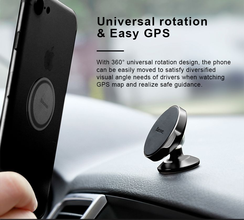 Магнитный автомобильный держатель для телефона Baseus Small Ears Series Vertical type от prem.by 