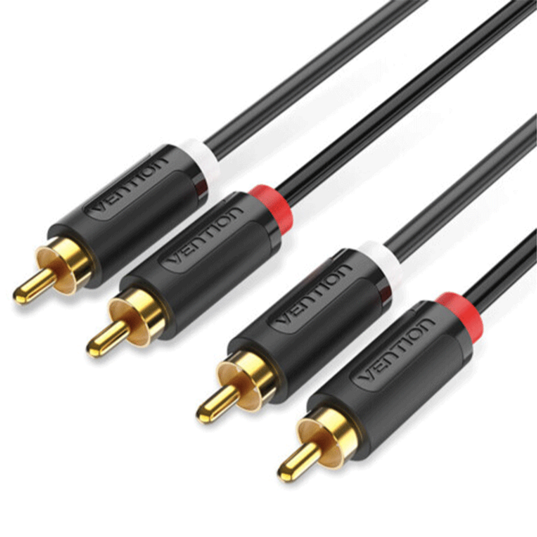 BCMBI Кабель 2-Male to 2-Male RCA Cable 3M Black