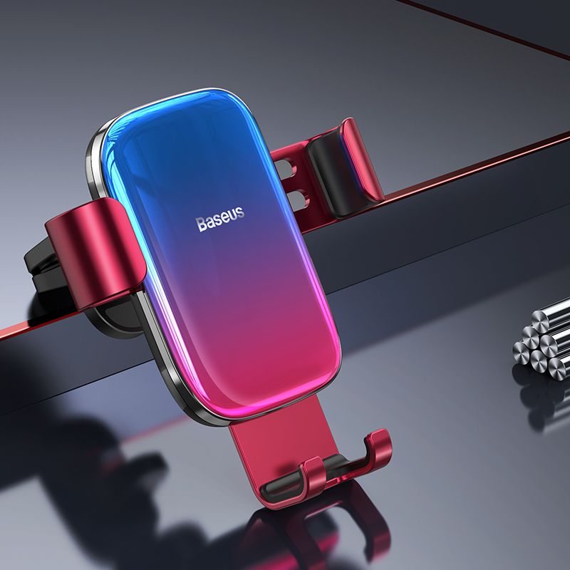  Гравитационный автомобильный держатель для телефона Baseus Glaze Gravity Car Mount, цвет -  красный