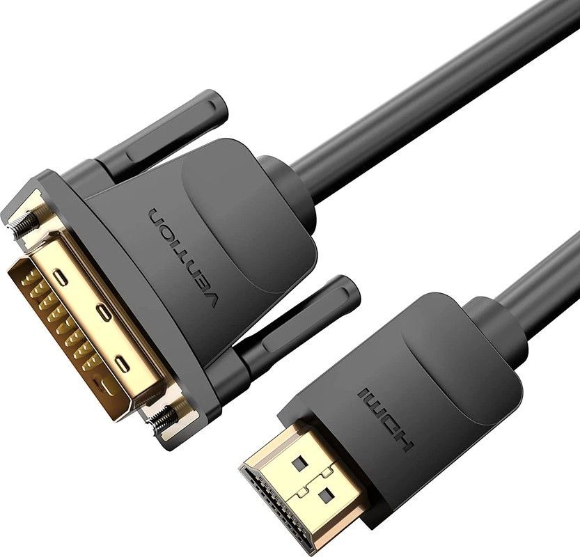ABFBH Кабель HDMI - DVI Vention длина: 2м, цвет: черный