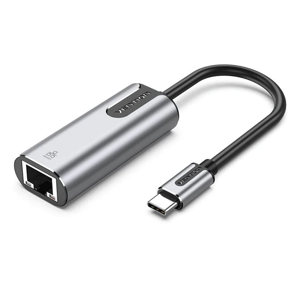 CFNHB Конвертор Vention USB-C - RJ45 Gigabit, длина: 0.15м, цвет: серый