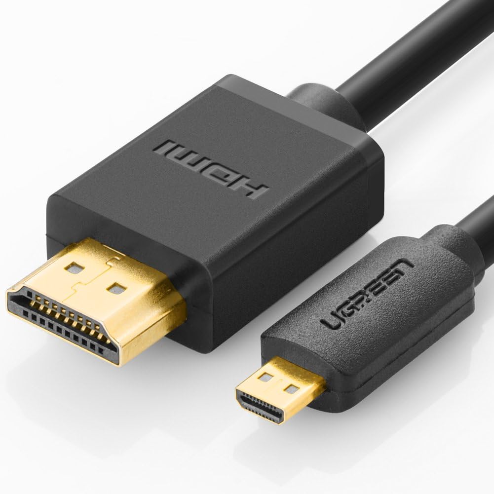 30102 Кабель UGREEN HD127 MicroHDMI - HDMI, цвет: черный, 1.5M