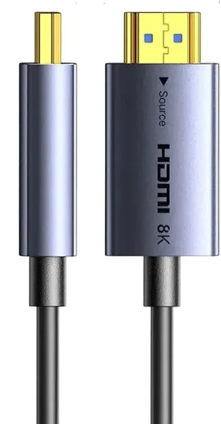 55504 Ugreen HD183 Fiber Optic Cable Male to Male Aluminium Shell 10m