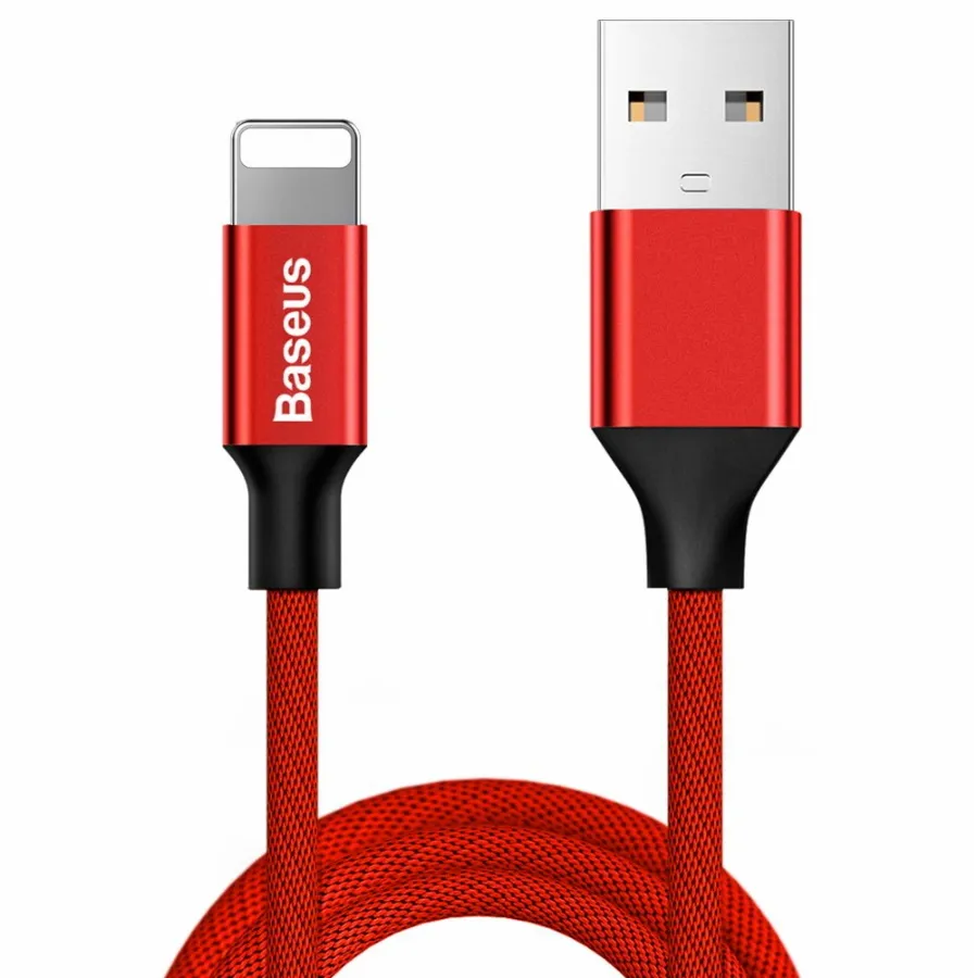 Кабель Baseus Yiven Cable USB - Lightning, оплетка, цвет - красный, длина - 3м