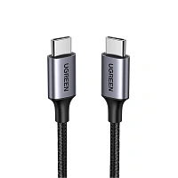 70428 Кабель UGREEN US316 USB-C 2.0  to USB-C 2.0 5A Data Cable. Длина 1,5м. Цвет: черный