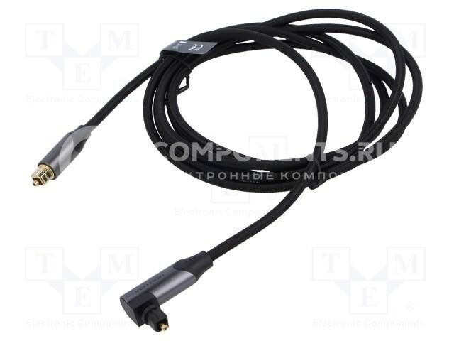 BKDBH Кабель 90-Degree Optical Audio Cable 2M Black Aluminum Alloy Type