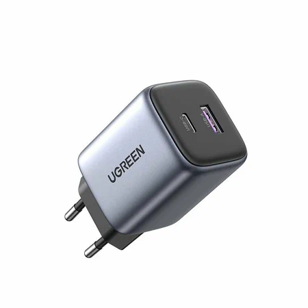 15539 UGREEN CD350 Зарядное устройство, Nexode 35W USB-A - USB-C Wall Charger EU. Цвет: серый