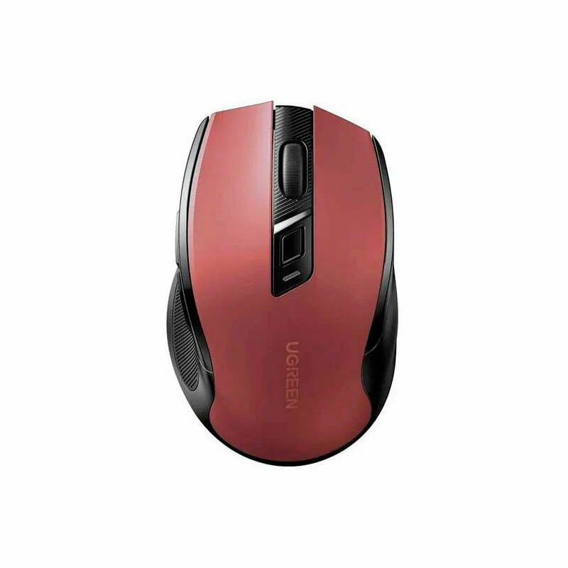 25752 Беспроводная мышь Ugreen Ergonomic Wireless Mouse 2.4G 4000DPI Silence Design 2.4 GHz&BT. Цвет: красный