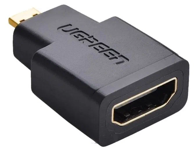 20106 Переходник UGREEN Micro HDMI-HDMI (female-female). Цвет - черный. от prem.by 