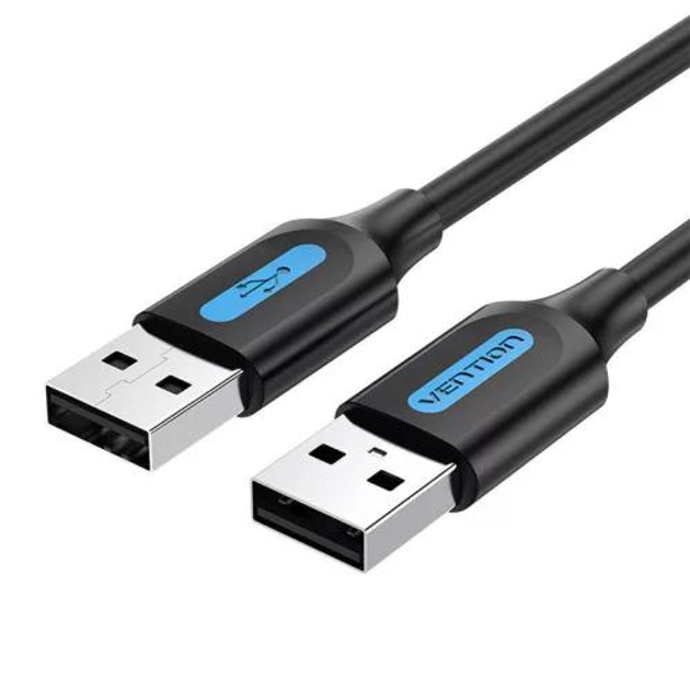 COJBH Кабель USB 2.0 A Male to A Male Cable 2M Black PVC Type