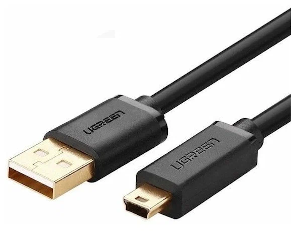 10355 Кабель UGREEN US132 USB - Mini-USB, цвет: черный, 1M от prem.by 