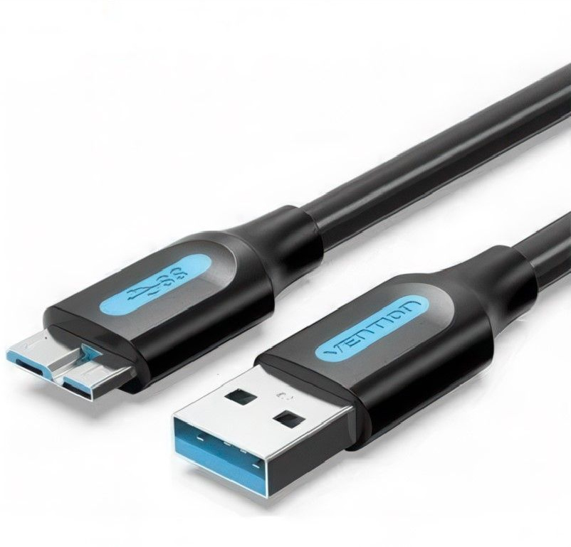 COPBD Кабель USB A - USB Micro B (папа-папа) Vention, 0.5M  черный