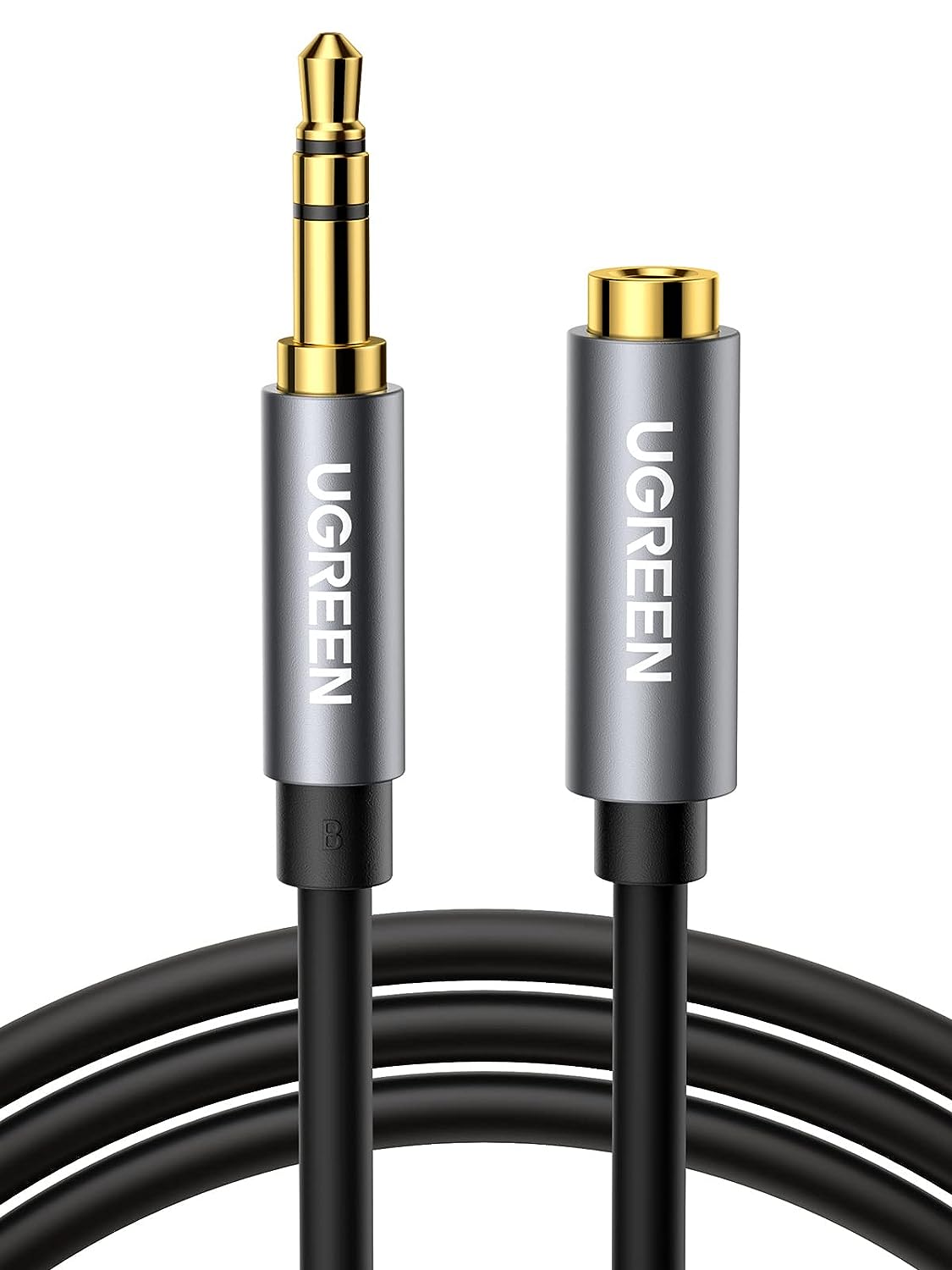 10592 Аудио кабель 3,5мм - 3,5мм UGREEN AV118, цвет - черный, длина 1м.