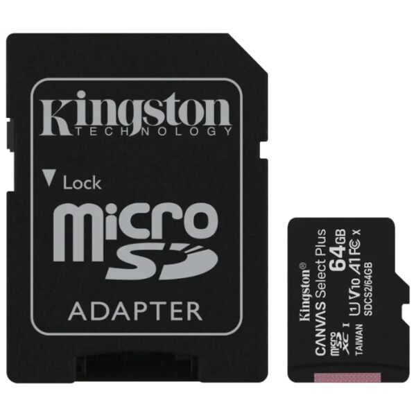 SDCS2/64GB SD-Накопитель Kingston для хранения данных 64GB