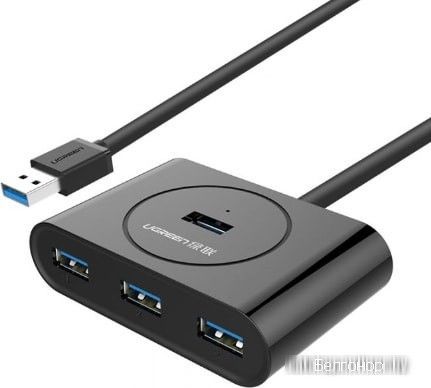 20291 Разветвитель портов Ugreen CR113 USB 3.0 - 4xUSB 3.0.Цвет- черный. Длина кабеля - 1м от prem.by 