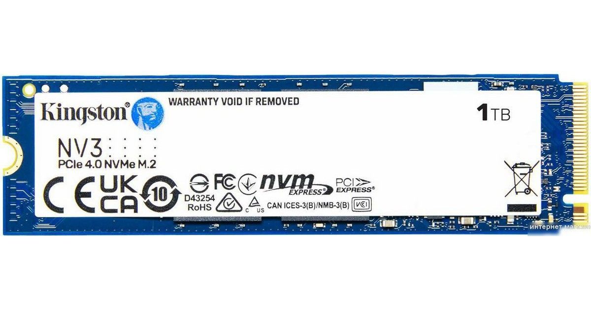 SNV3S/1000G M2 SSD-накопитель Kingston для хранения данных 1000GB