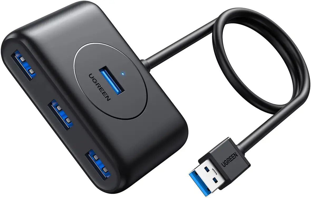20290 Разветвитель портов Ugreen CR113 USB 3.0 - 4xUSB 3.0.Цвет- черный. Длина кабеля - 0.5м от prem.by 