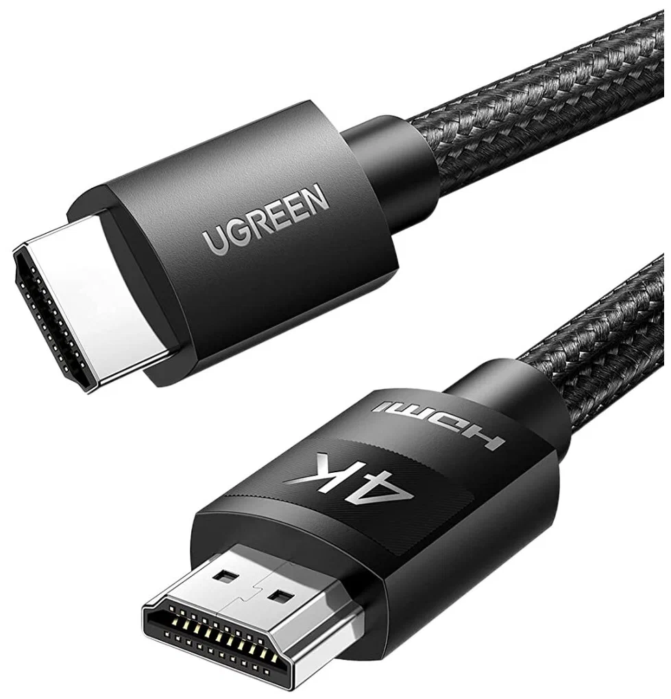 40101 Кабель UGREEN HD119 4K HDMI Cable Male to Male Braided. Длина 2м. Цвет: черный