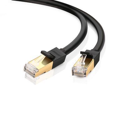  11269 Патч-корд cat 7 STP Ugreen NW107, 2м , цвет: черный, длина -  2м, цвет -  чёрный