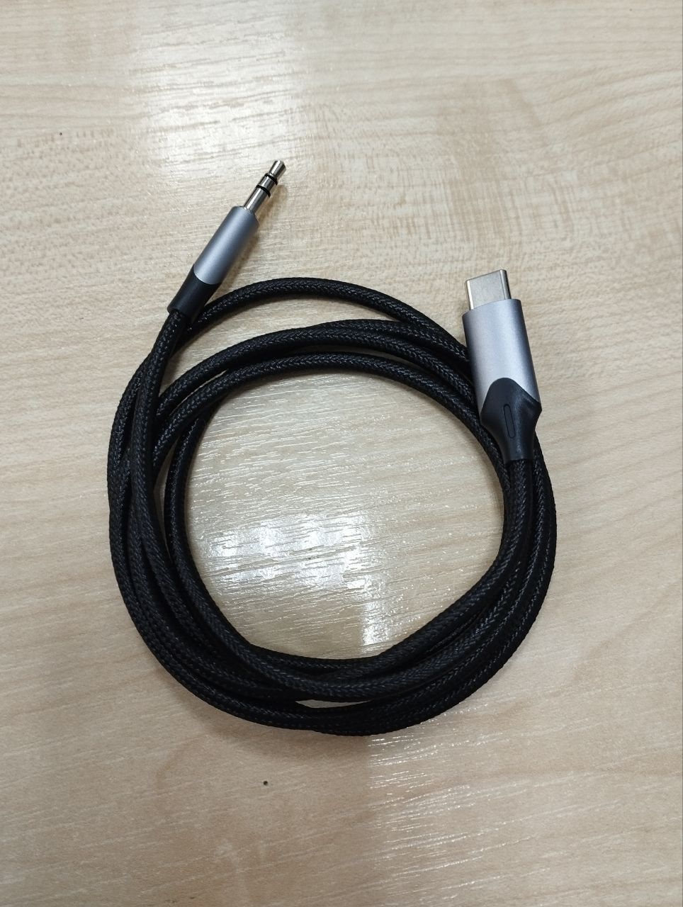 BGKHF Кабель USB-C Male - 3.5MM Vention, 1M серый ( Уценка: повреждена упаковка)