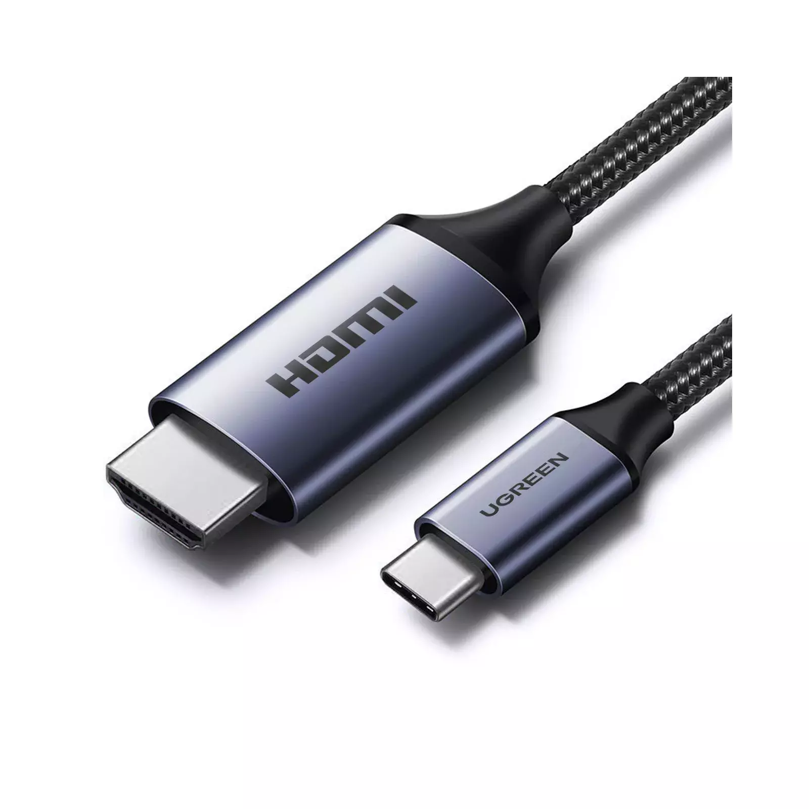 90451 Кабель UGREEN CM565 USB-C - HDMI 8K@60H, цвет: серый, 1,5 м. от prem.by 