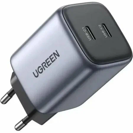 90573 Сетевое зарядное устройство UGREEN CD294 (90573) Nexode 45W USB-C+USB-C PD GaN Fast Charger EU. Цвет: серый