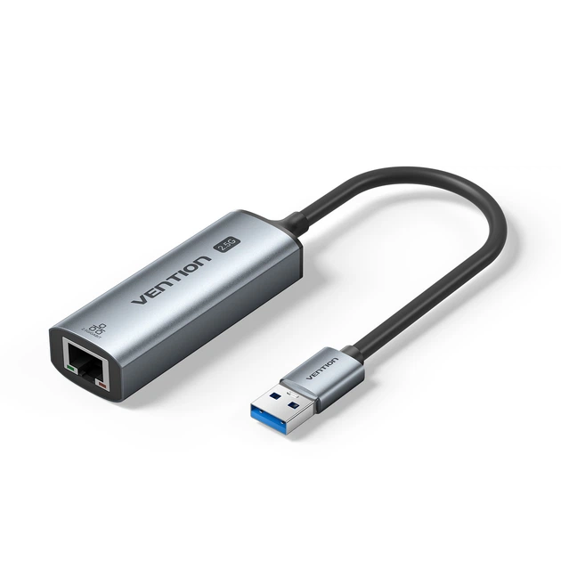 CFSHB USB-A to 2.5 Gigabit Ethernet Adapter 0.15M Gray Aluminum Alloy Type