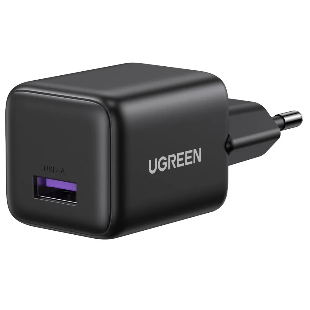 75613 Сетевое зарядное устройство UGREEN X518 18W USB-A GaN Fast Charger. Цвет: черный