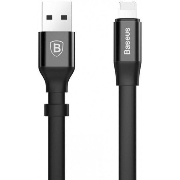 CALMBJ-01 Кабель Baseus 2 в 1 USB - Lightning/Micro-USB 2A, цвет: черный, 0.23M