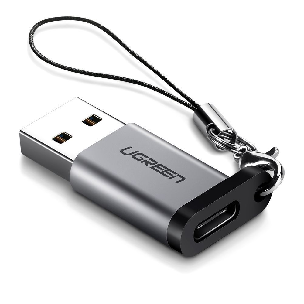 50533 Адаптер UGREEN US276 USB3.0 - Type-C, цвет: серый