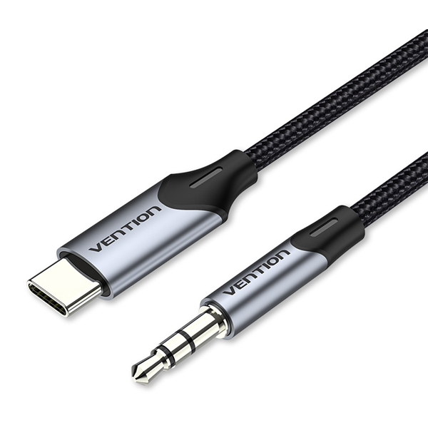 BGKHF Кабель USB-C Male - 3.5MM Vention, 1M  серый от prem.by 