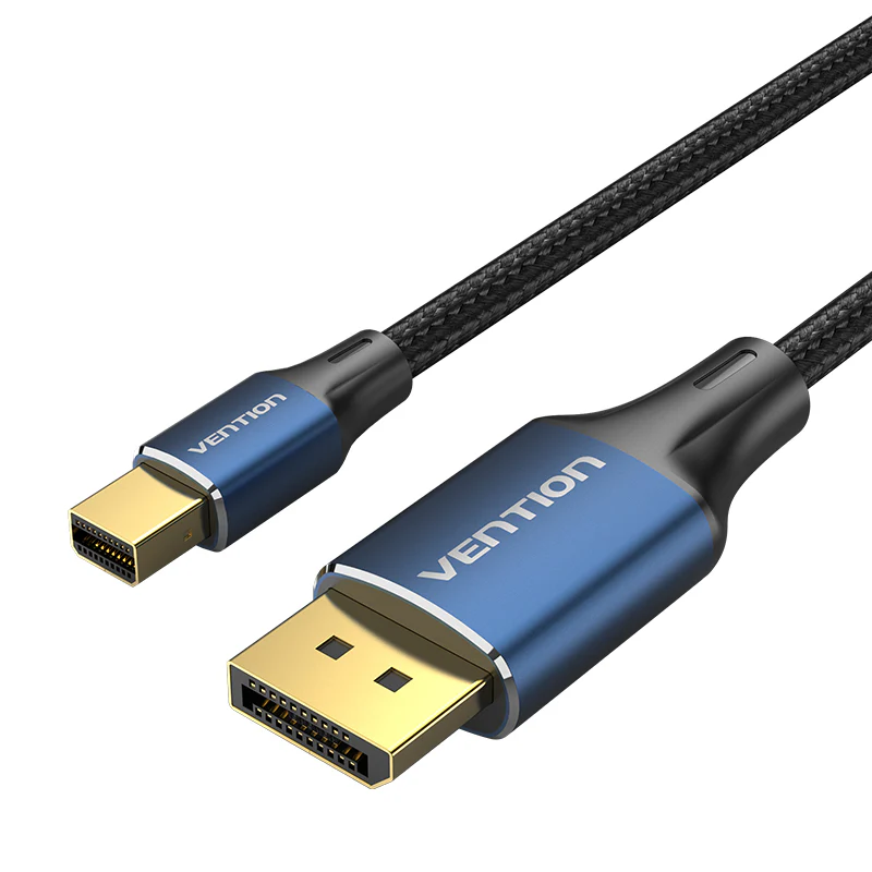 HCFLG Кабель Cotton Braided Mini DP Male to DP Male 8K HD Cable 1.5M Blue Aluminum Alloy Type