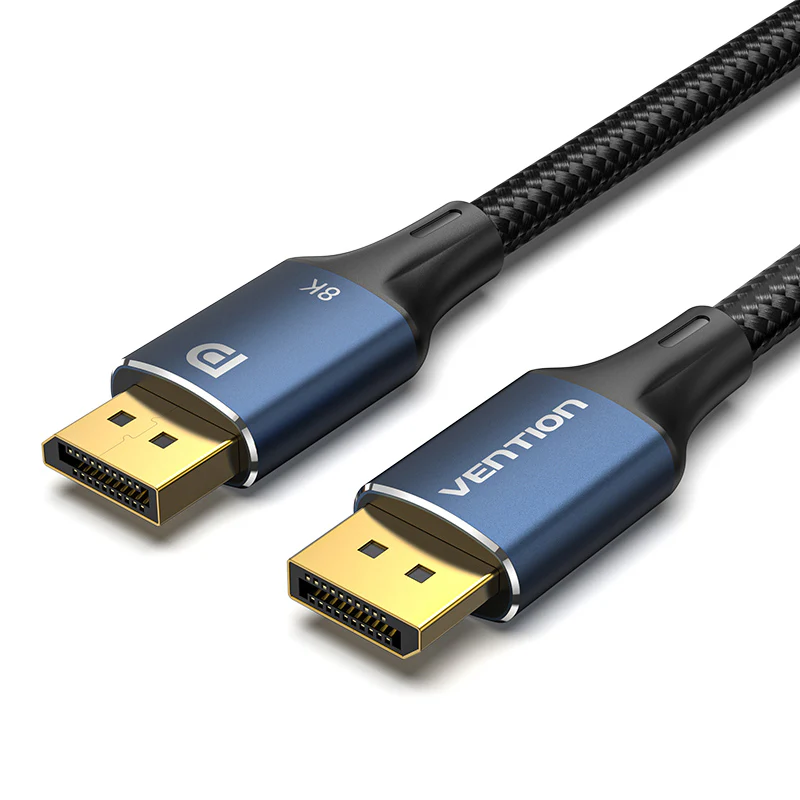 HCELJ Кабель Cotton Braided DP Male to Male HD Cable 8K 5M Blue Aluminum Alloy Type