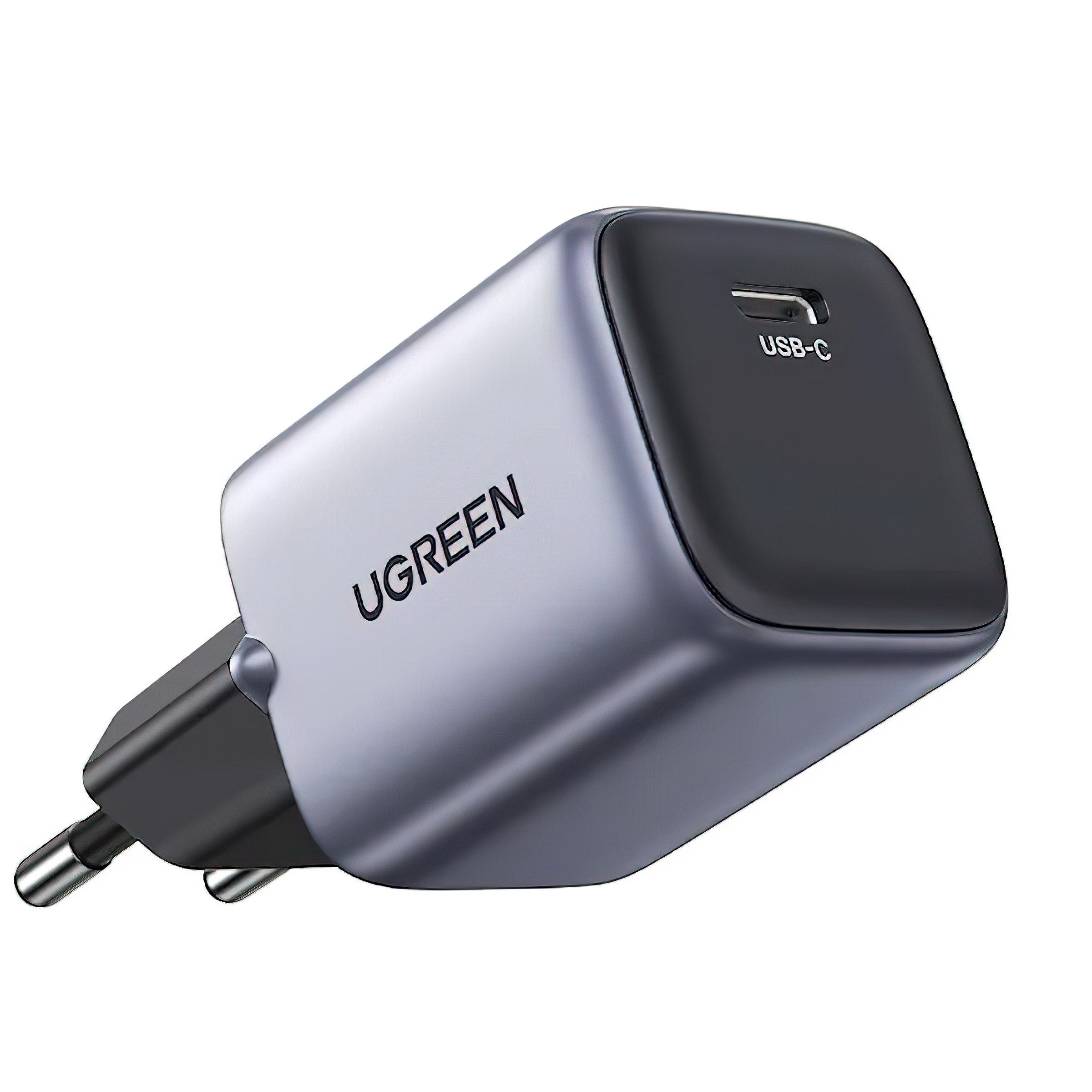 90666 UGREEN CD319 Зарядное устройство, Nexode Mini GaN, 1*USB-C 30W, Space Gray