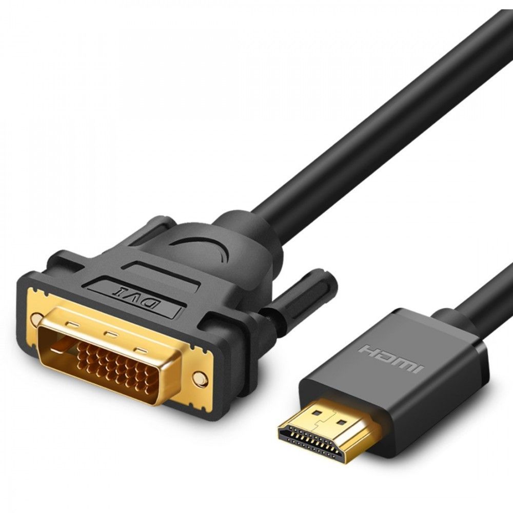 10135 Кабель UGREEN HD106 HDMI - DVI, цвет: черный, 2M от prem.by 
